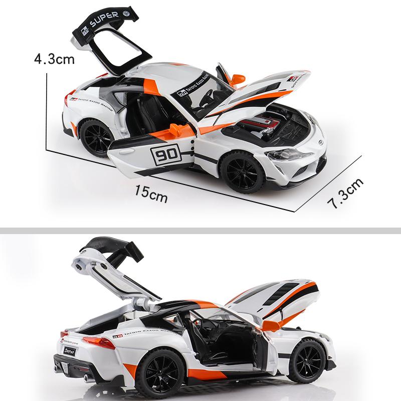 Porsche 911 GT3 RSR Wersja dopasowująca Symulacja Diecast & Toy Pojazdy Dźwięki & Światło Samochód Pull Back 1:Model supersamochodu ze stopu 32