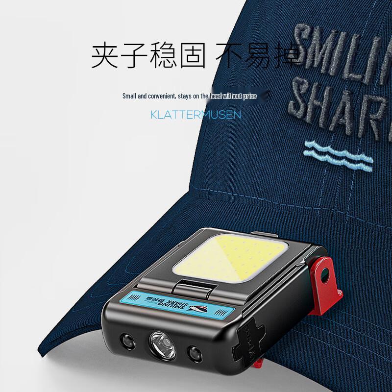 Lachender Hai USB-wiederaufladbare Stirnlampe