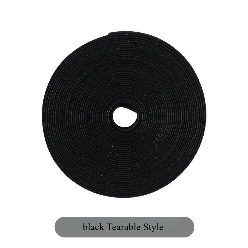 5m/ Roll Portable Cable Ties Plug Board Data Cable Storage Strap Multifunction Trimmable Cable Organizer Home Office Storage