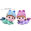2PCS Hand Made Home Cute Elf Doll Love Doll Cartoon Elf Model Toy  Automotive Interior Decoration
