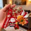 Christmas Keychain Cute Cartoon Santa Claus Elk Pendant Doll Keychain Backpack Bag Accessory Christmas Gifts Festival Key Holder