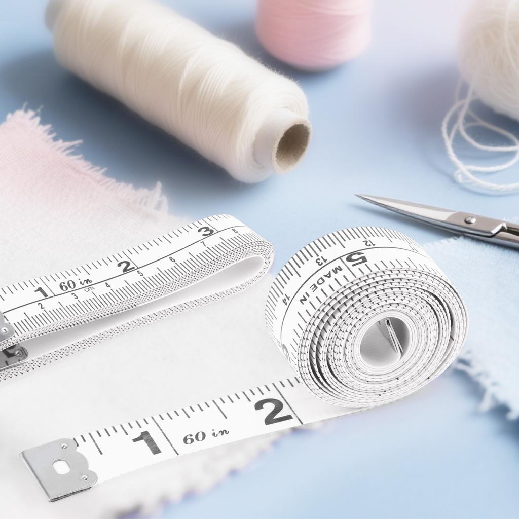 1520mm 60 Inch Flexible Soft Tape Measure Triple Color White Black Sewing Tailoring Measurement Ruler