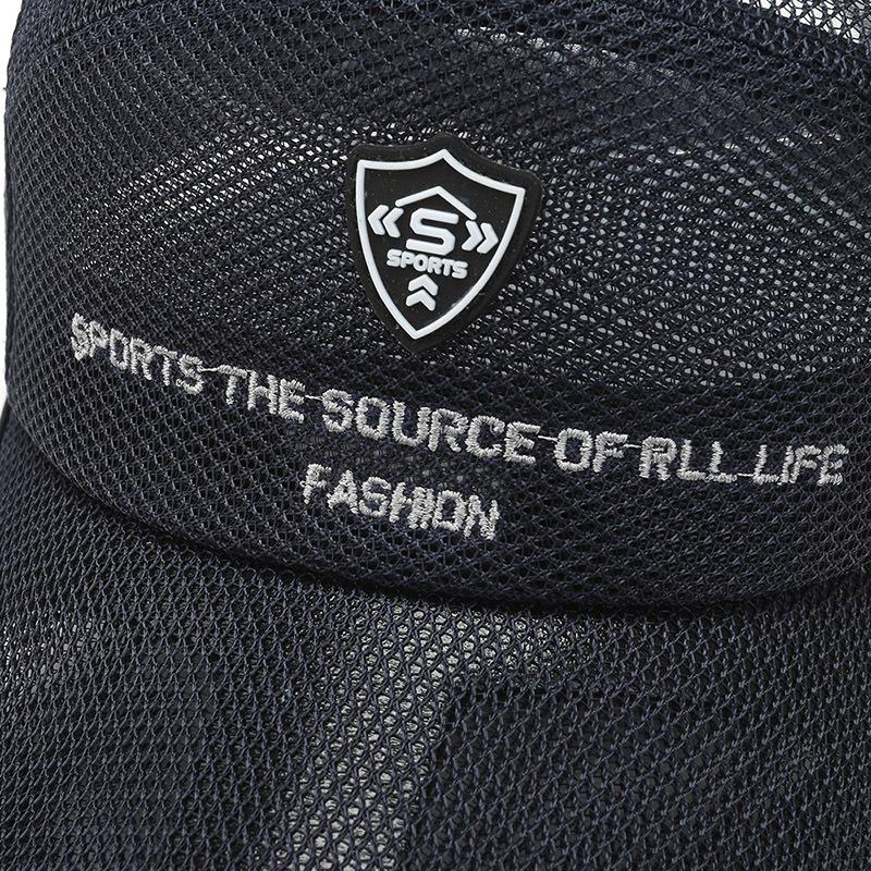 Camouflage Summer Baseball Hat for Men Breathable Mesh Big Brim Women Beach Sun Hat Lettter Embroidery Outdoor Use Sport Fishing Cap