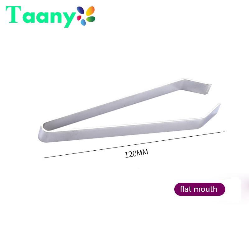 Stainless Steel Chicken Fish Bone Tweezers Flat Slant Tongs Clip Puller Remover Tongs Fish Bone Plucking Clamp Kitchen Gadgets