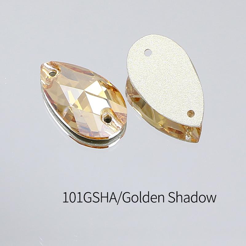 Dongzhou Crystals Sewing Accessories Waterdrop Shape Flatback Rhinestones for Garments & Shoes Crystal Stone Beads