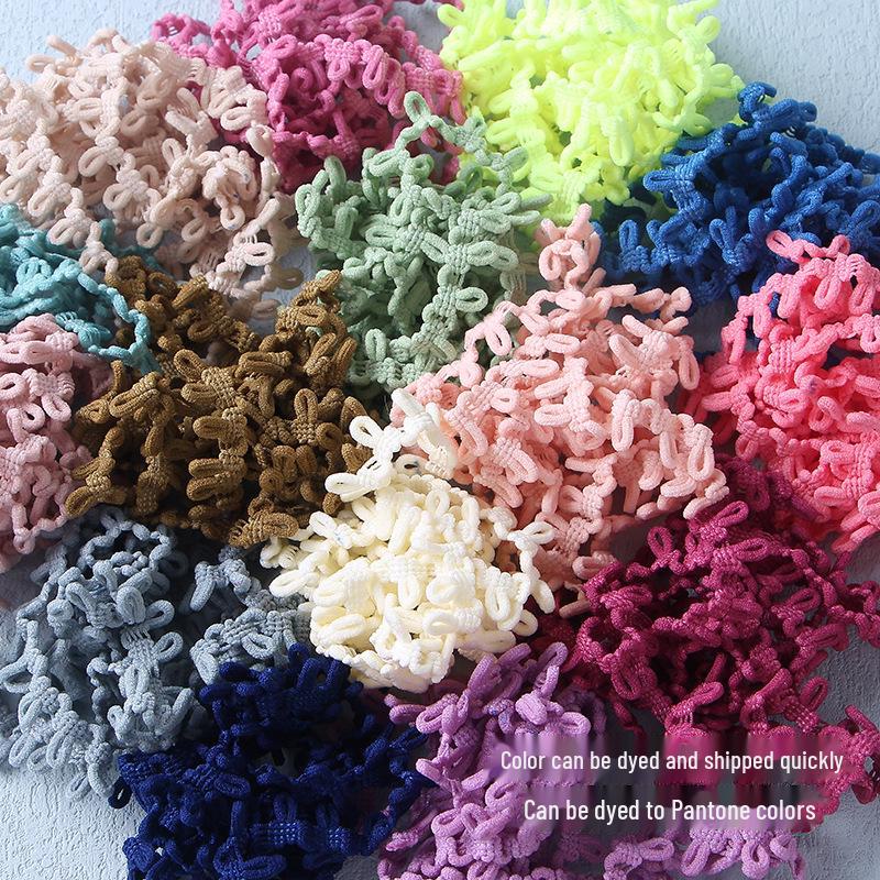 Schwarz & Weiß Ohr Knopfloch Gummiband für Kleidung Kragen