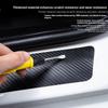4pcs Universal Carbon Fiber Leather Car Door Sill Protection Film DIY Paste Waterproof Anti Scratch Strip Car Sticker Protect