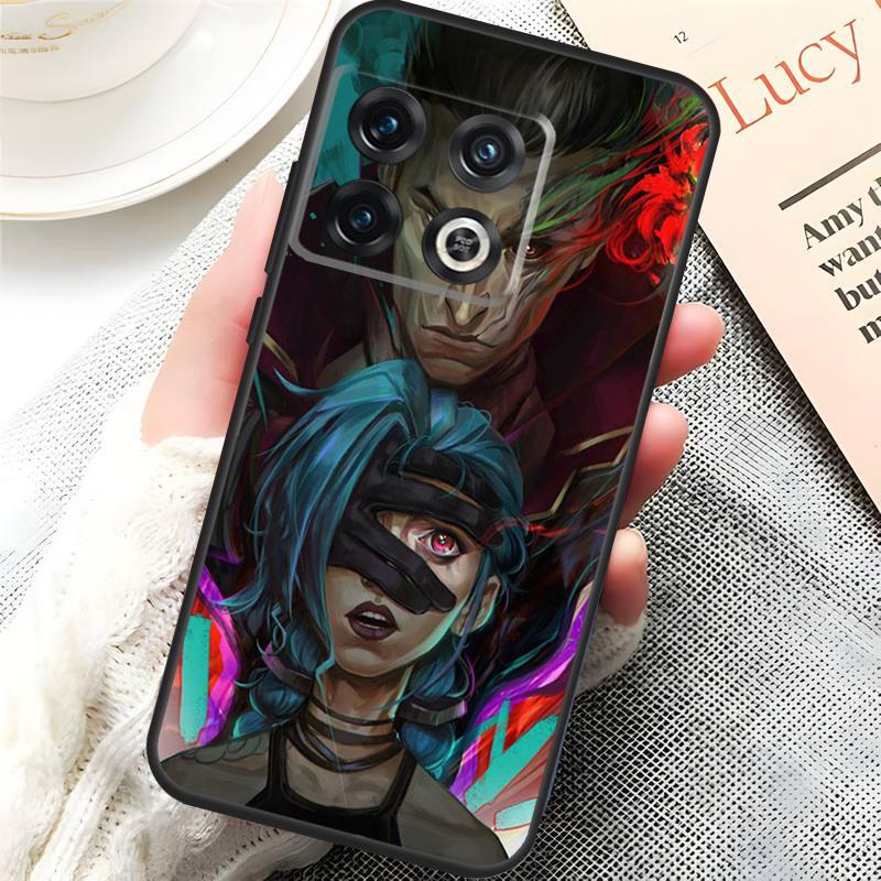 

Anime Arcane Jinx Vi Case For OnePlus 10 9 Pro 8T 9RT 10R 10T OnePlus Nord 2T CE 2 Lite N10 N20 N100 N200 Cover OnePlus Nord 2