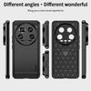 MOFI JK TPU Series-1 For Xiaomi 14 Ultra TPU Case Protective Phone Cover Carbon Fiber Texture