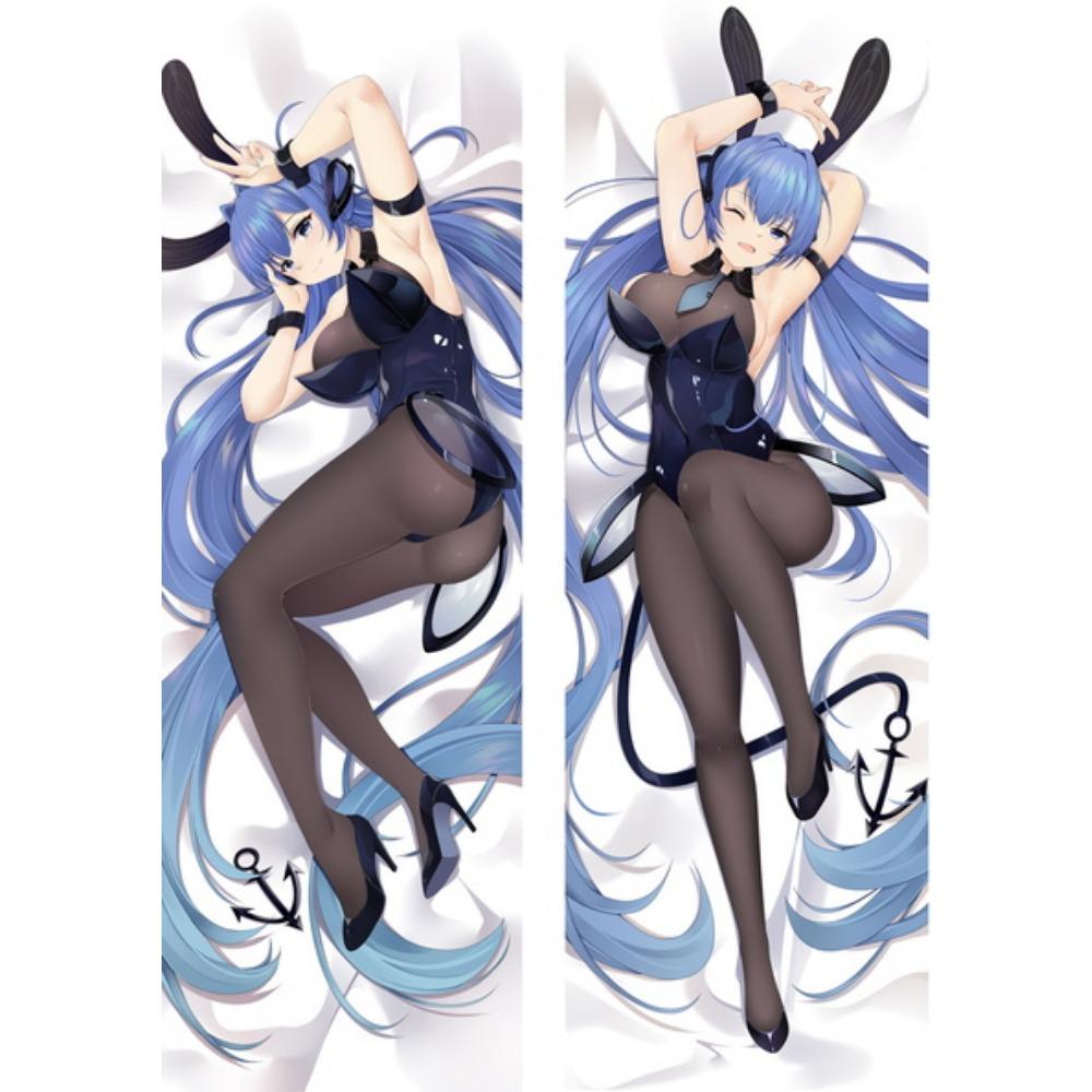 2WAY/WT Japanese Anime Azur Lane IJN Yamashiro Shirayuki U-110 Dakimakura Body Putetrekk Hugging Putevar Gave