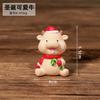Christmas Resin Family Small Animal Ornaments Creative & Cute Car Home Decoration Mini Christmas Tree Old Man Christmas Gift
