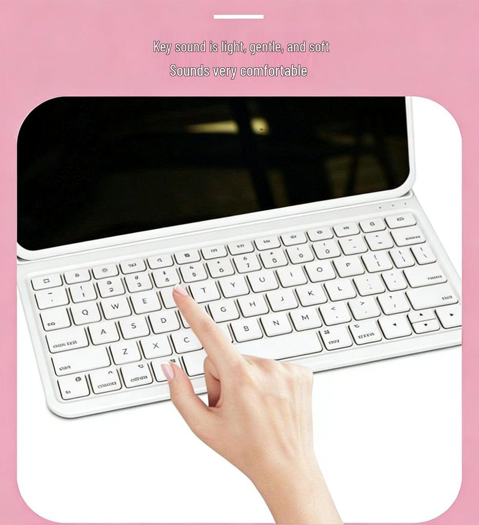 11-inch iPad 2025 Model Protective Case with 13-inch Wireless Bluetooth Keyboard