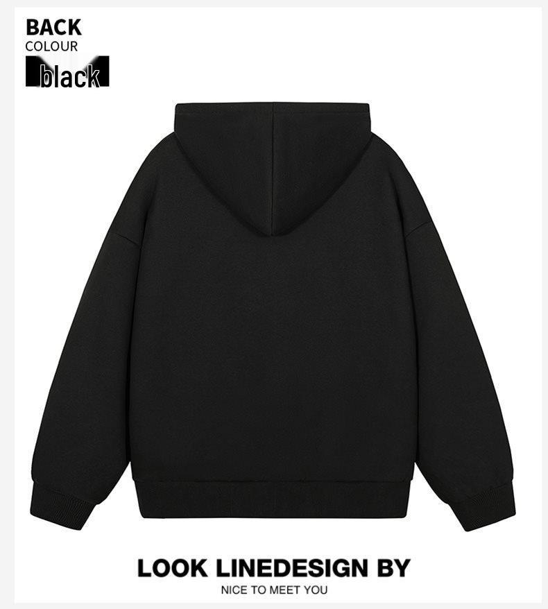 2025 Autumn/Winter Unisex Loose Casual Henley Hoodie Jacket