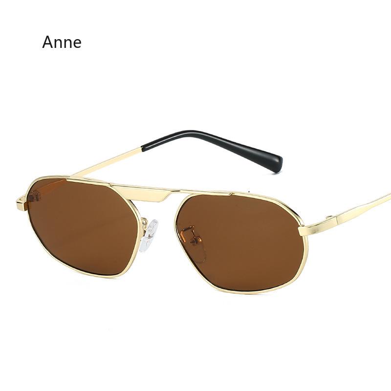 Retro Metal Cat Eye Women Sunglasses Fashion Designer Irregular Polygon Men Punk Shades UV400 Sun Glasses gafas de sol