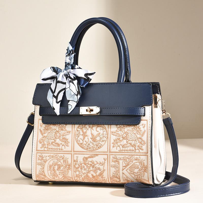 Chic Large Pu Tote Bag For Women With Stylish Color Block Accents And Zipper