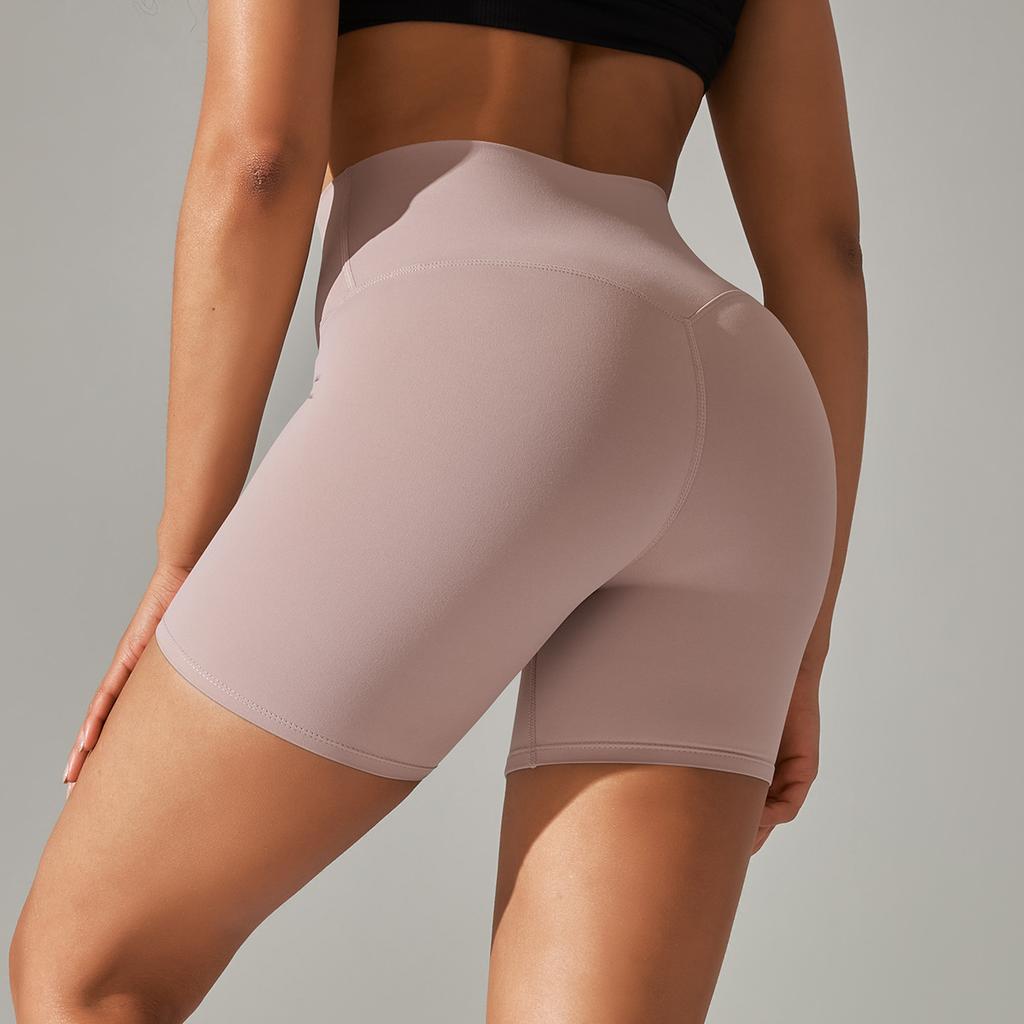 Womens Double Brushed Yoga Shorts 3 Inch Inseam High Waisted Tummy Control Solid Color Workout Gym Spring Summer