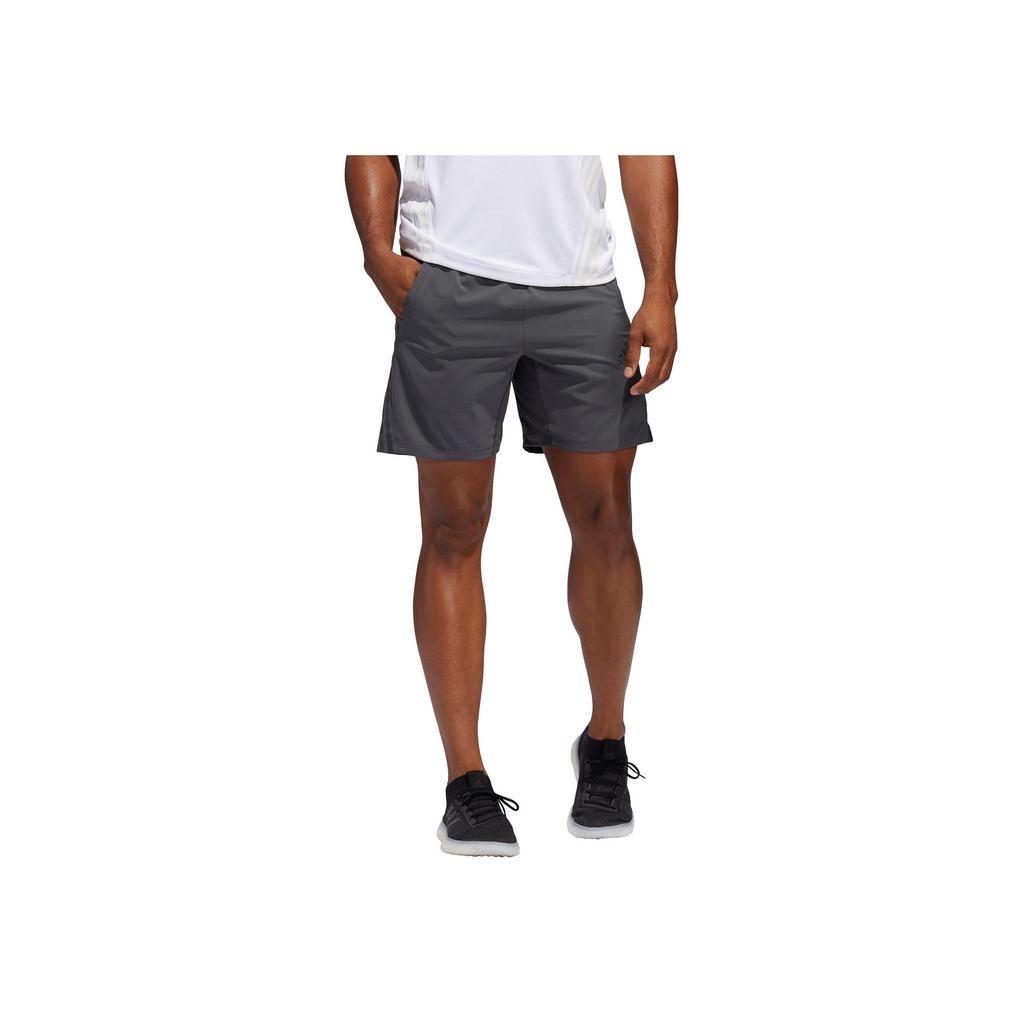 Adidas Logo Stripe Solid Color Breathable Fitness Shorts Men Shorts Grey FP7846