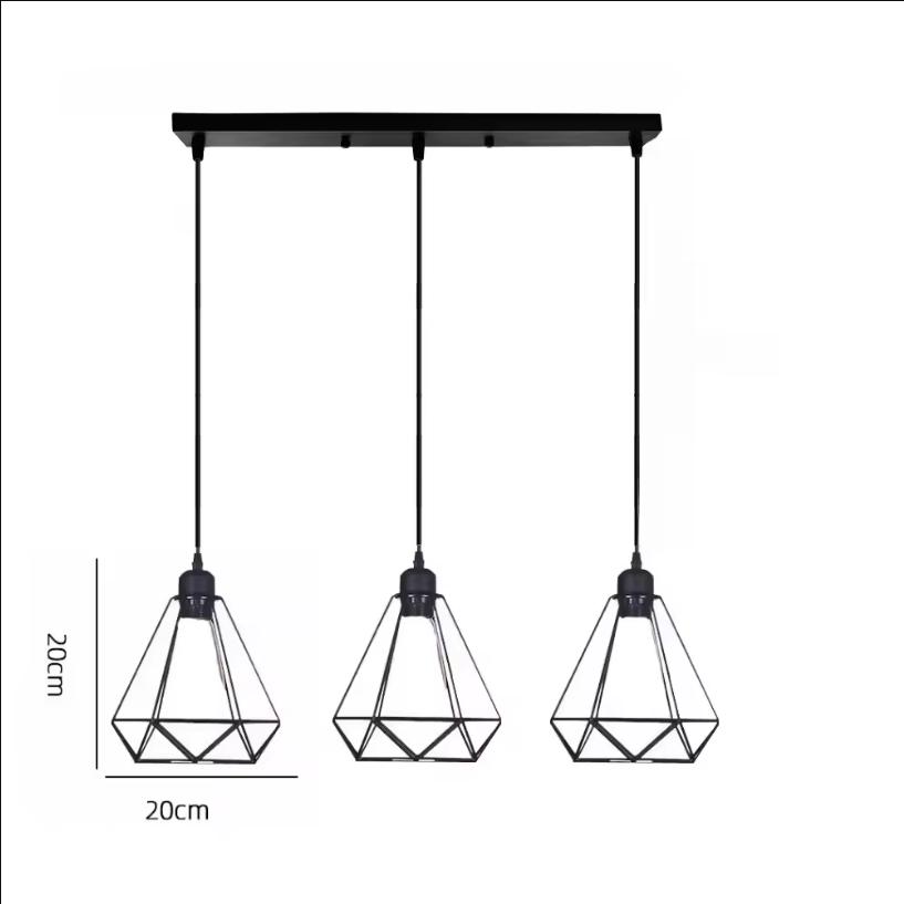 Modern Black Iron Pendant Light For Foyer Stair Staircase Room Hotel Hall Chandeliers Lighting Suspension Decorate Pendant Lamps