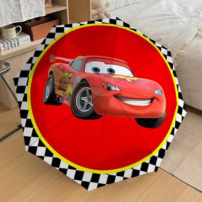 1PC Car Race Umbrella-8-Rib Reinforced, Automatic Open, Lightweight & Durable, Cute Fashion Accessory for Outdoor, Beach or Casual Use, Beach Umbrella