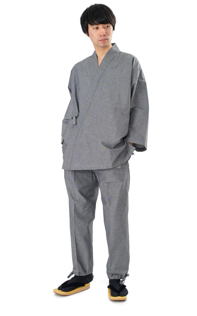 Aiai Chambray Samue Hergestellt in Japan Größe Herren (Samuel) (Gray, S)