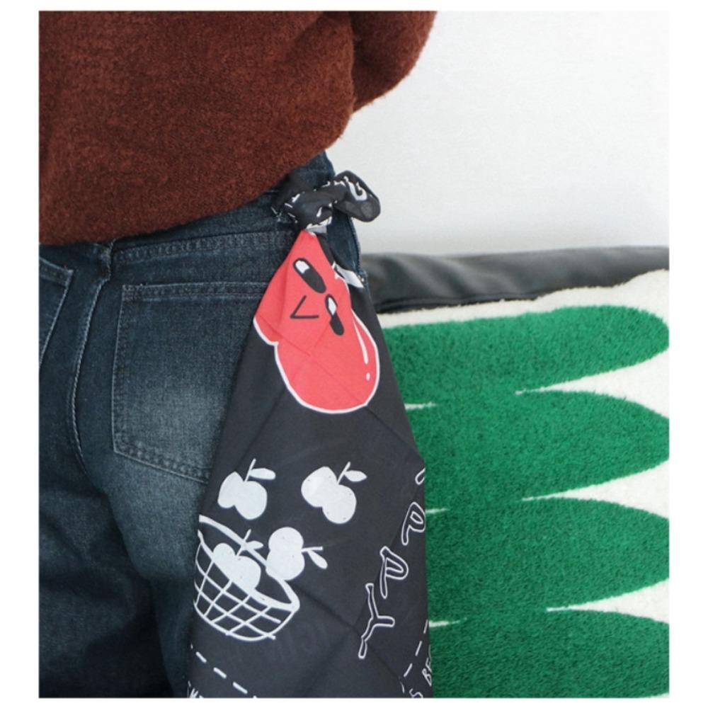 IGIN Cotton Bandana Scarf 55cm Korean Fashion Unisex Head Scarf