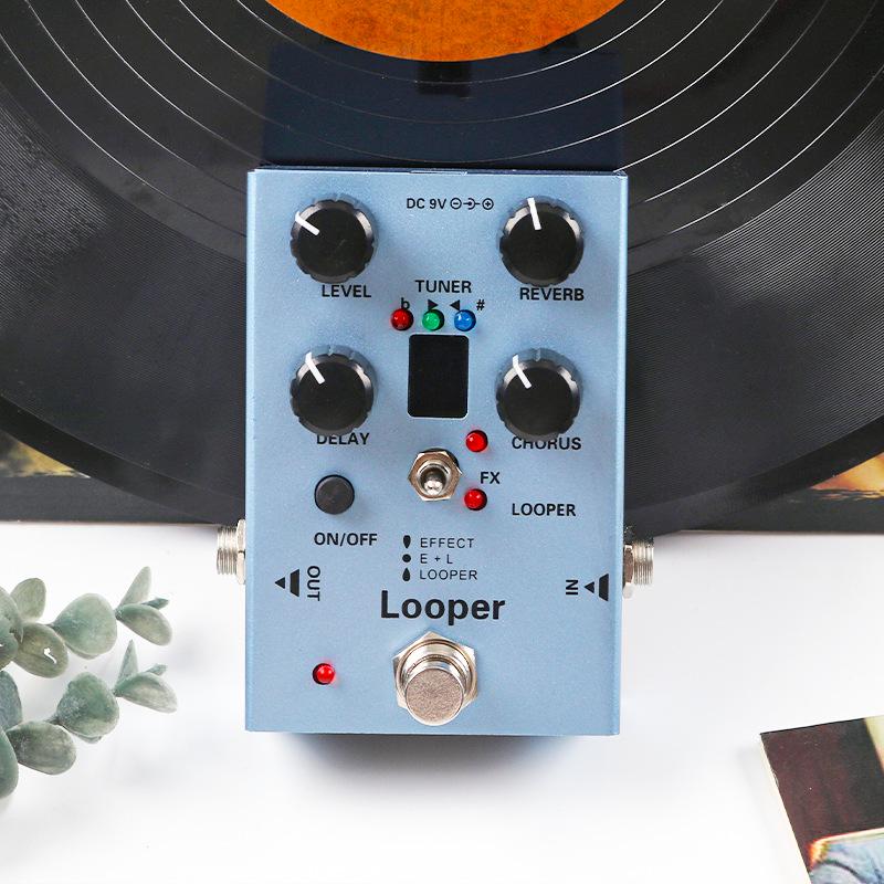 Compact Multi-Functional Electric Guitar Effects Pedal: Distortion, Reverb, Chorus, Delay, Amp Simulation