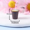 12pcs Miniature Simulation Tableware Mini Latte Coffee Cups Pendants for Earring Necklace Keychain Dollhouse DIY Jewelry