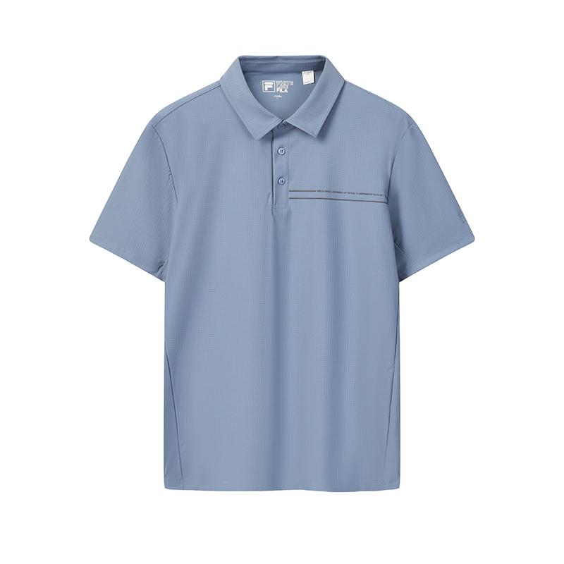 FILA WHITE Polo Shirt Men s Mist Blue F11M623101FBU L
