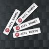 2PCS Aluminum Sticker Durable Waterproof Decoration For Alfa Romeo 159 147 156 164 166 Stelvio Giulietta MiTo Sportiva Giulia GT