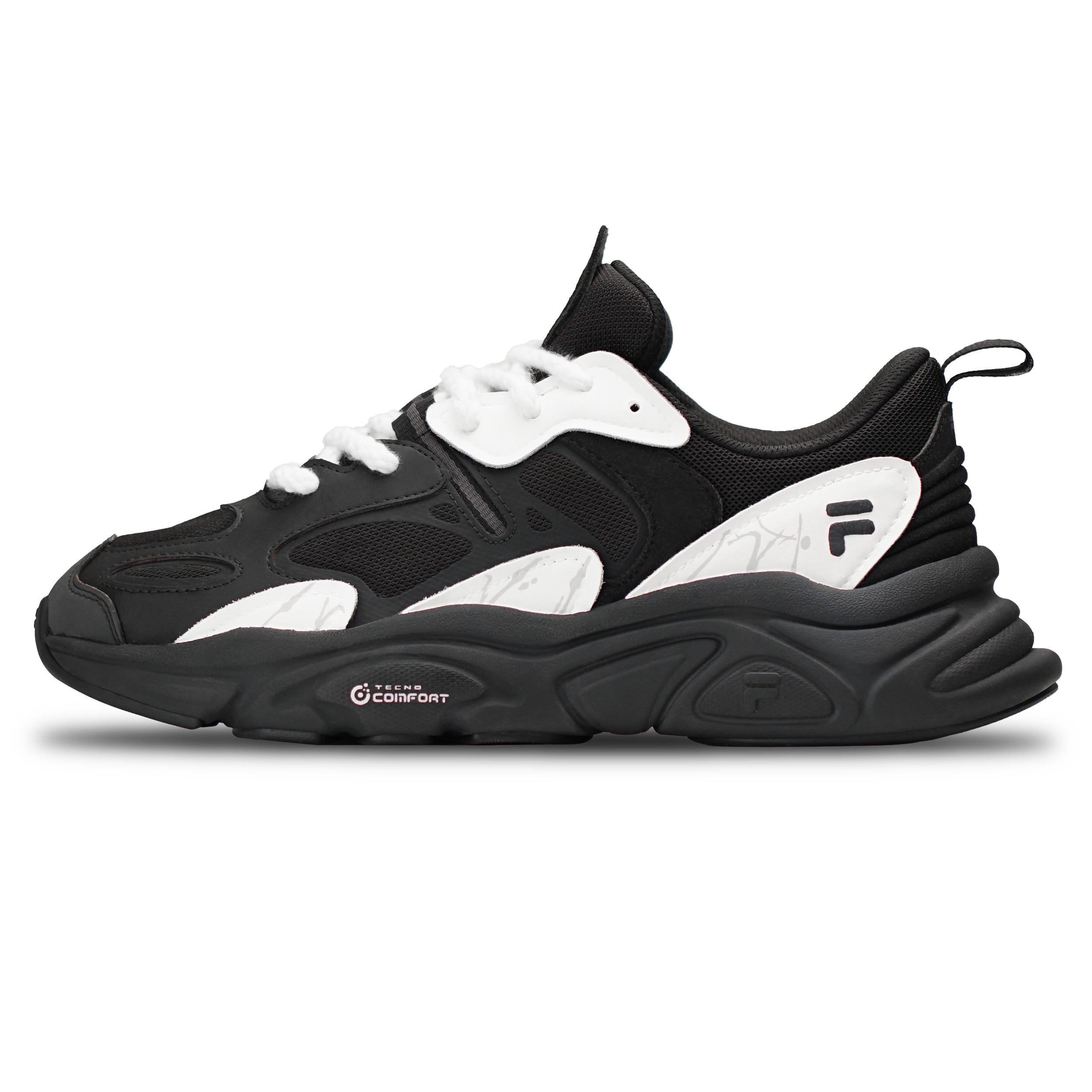 FILA Mars 2 Cushioning Slip Resistant Abrasion Resistant Low top Casual Shoes Men s Black White F12M131116FBK(Team198-) 40