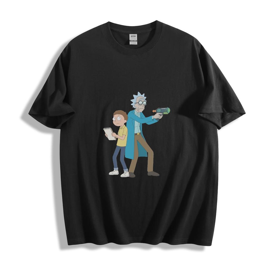 Rick and Morty Cartoon Characters Graphic T-Shirt