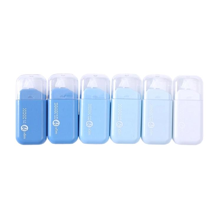 

6pcs Erasable Dispensing Pens Including Color Changing Precise Tip Double Sided Function for Craft and Diary Use синий