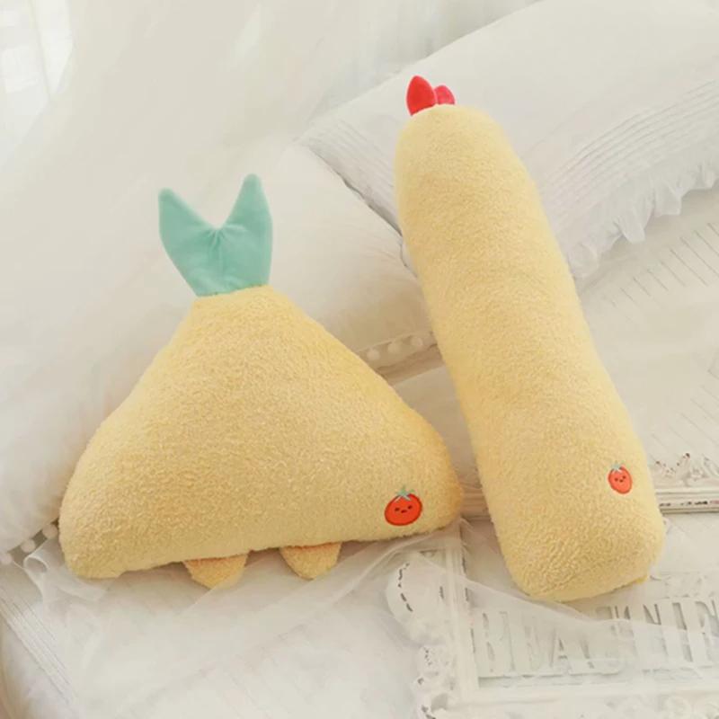 New Plush Toy Stuffed Doll Cute Cartoon Pendant Shrimp Long Body Tempura Pillow Cushion Christmas Present