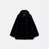 Womens Faux Fur Long Coat Slouchy Warm Elegant Luxury Winter