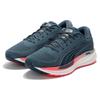 Puma Magnify Nitro Knit Durable Breathable Low-Top Running Shoes Women Sneakers Deep-Blue Red 376908-03