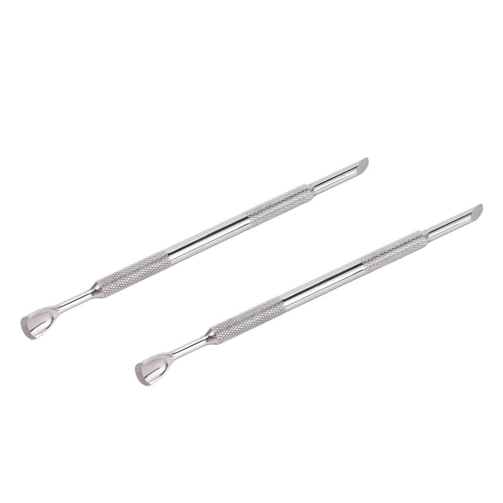 Set 2 bucăți împingător cuticule, set îndepărtare piele moartă, împingător cuticule versatil, lustruitor unghii, separator degete pentru
