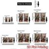 2pcs, 2D FLAT PRINTING Curtains (Without Rod) FestiveGnomeScene Halloween Festival Fashion Curtains Fabric Curtains Decorations