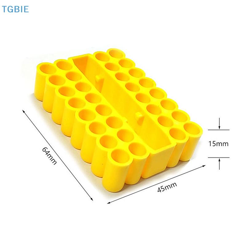 [TL]1/2/5pcs Bit Holder 32 Holes Bit Hex Shank Organiser Screwdriver Bit Holder Drill For Storage For 6.35MM Shank Storage Box