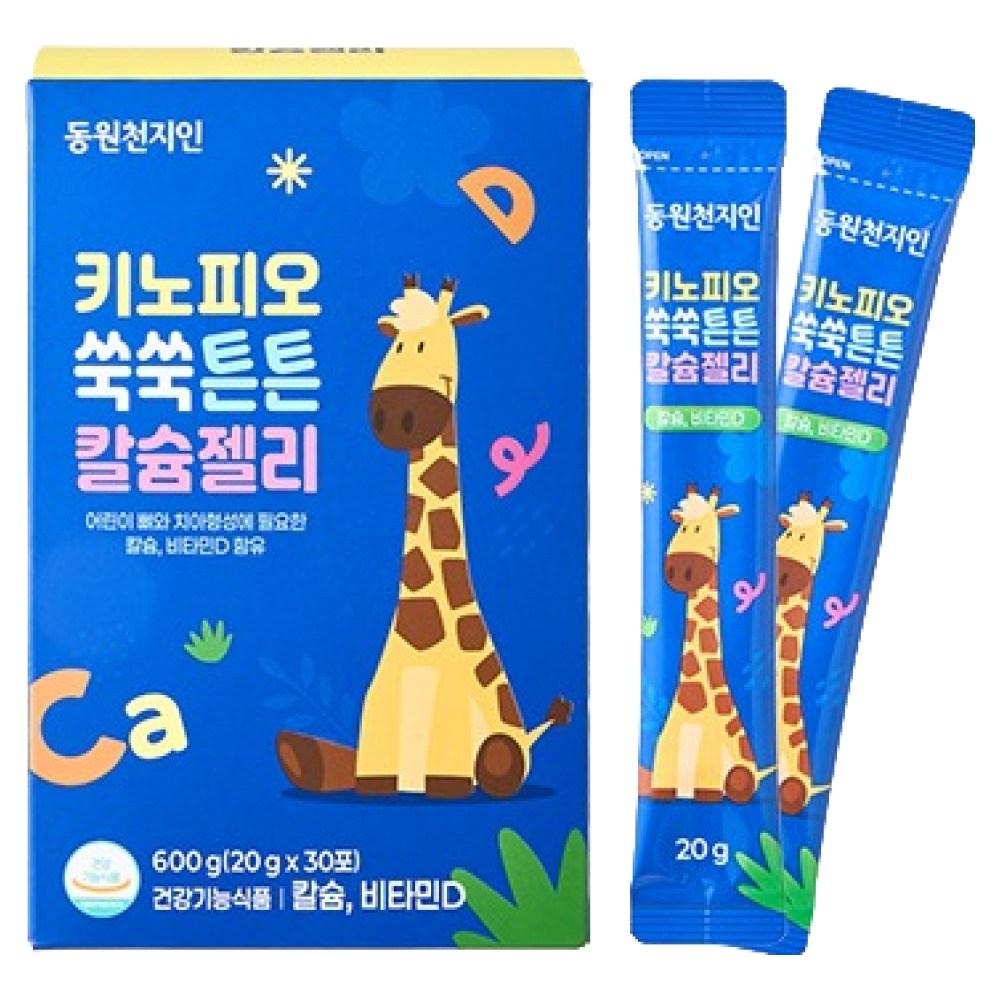 Cheonjiin Kinopio Suksuk Teunteun Calcium Jelly 30p 600g 1 pcs
