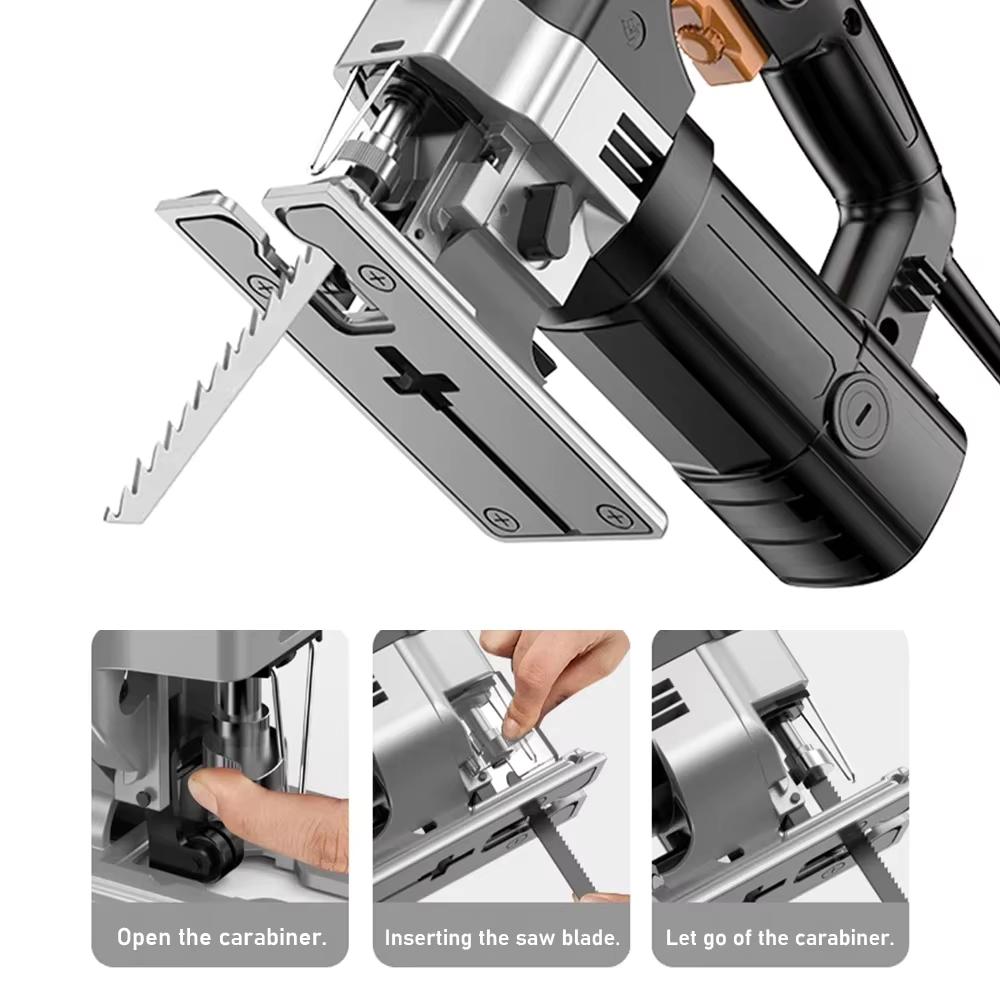 5Pcs Jigsaw Blades Set T-Shaft HCS Assorted Jig Saw Blades for Wood Plastic Metal Cutting Tool T144D T244D T111C T127D T118A