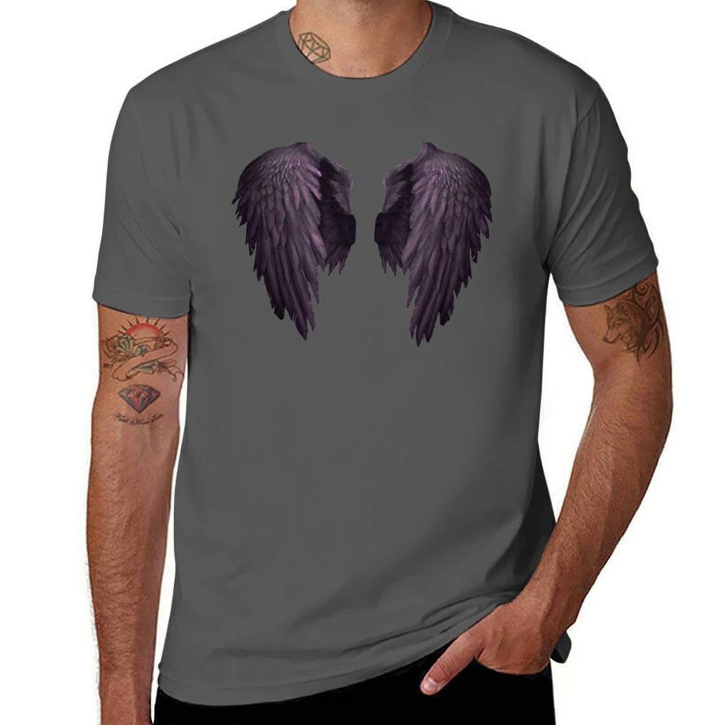 Angel Wings In Purple TShirt Festival Short Sleeve TShirt
