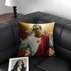 P-Pedro Pascal Daddy Cushion Cover Natural Linen Organic Fabric Double-Sided Printing Sofa Home Decor Gift Pillow Case