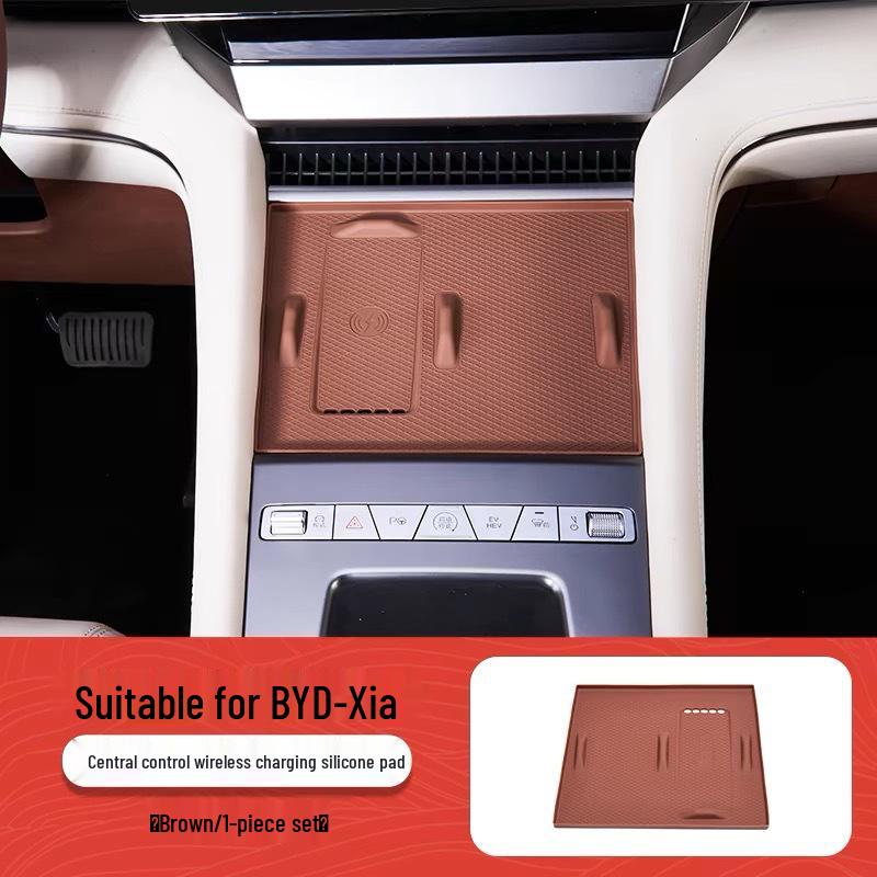 BYD Wireless Charging Silicone Pad for Car Interior Modification