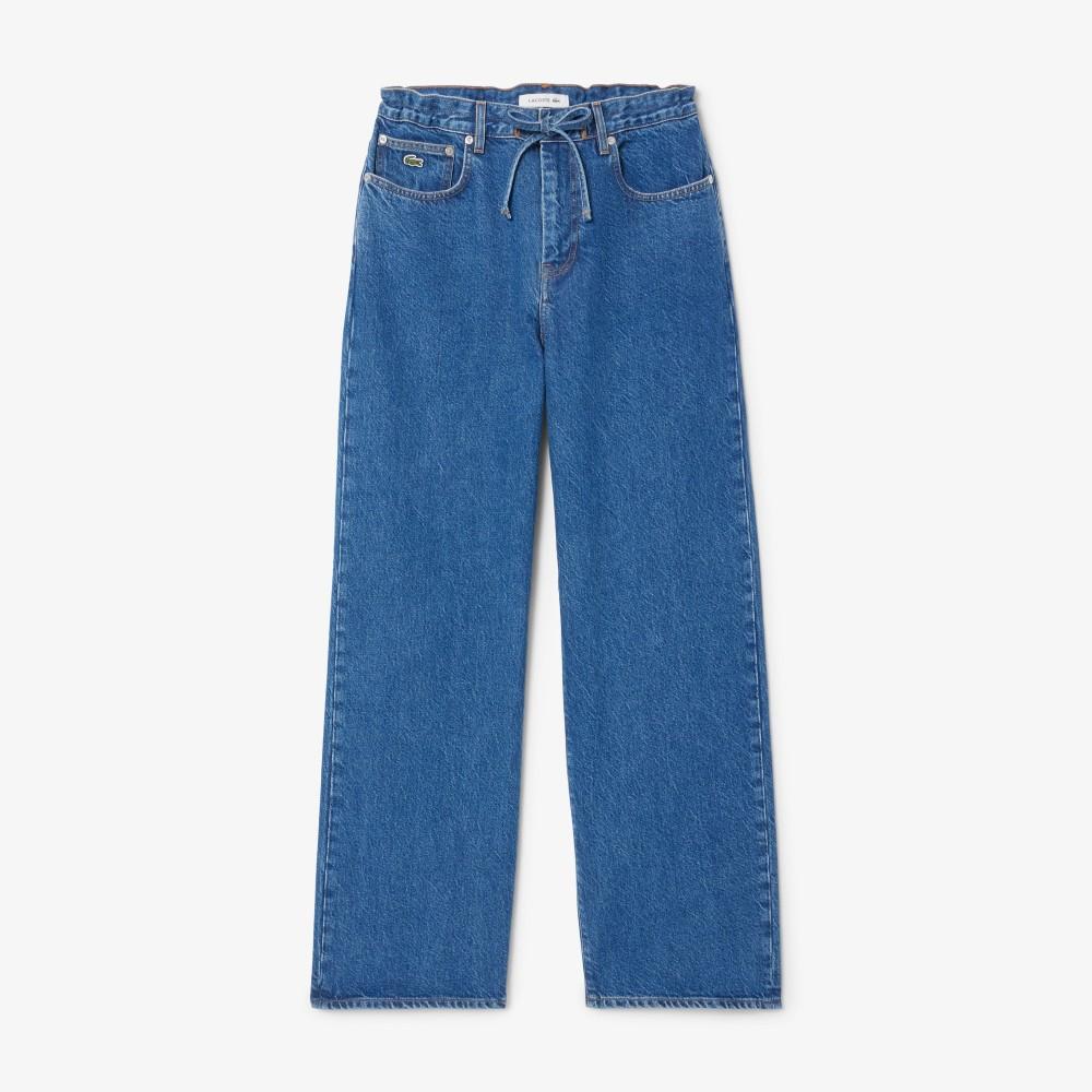 Lacoste Women's Wide Denim Pants HF2448-55N36L