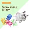 Colorful Plastic Spring Cat Toys, Plastic Colorful Spring Jumping Cat Toys, Cat Pet Supplies