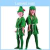 Hochwertiges Peter Pan Robin Hood Märchenbuch-Kostüm für Männer Frauen Unisex Partykleidung