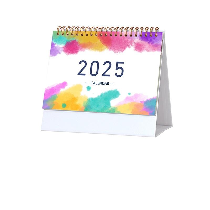 

2025 Настольный календарь Цветок / Позолота / Живопись Обложка Мульти Фестиваль Тема Планировщик Мемориал Настольные аксессуары