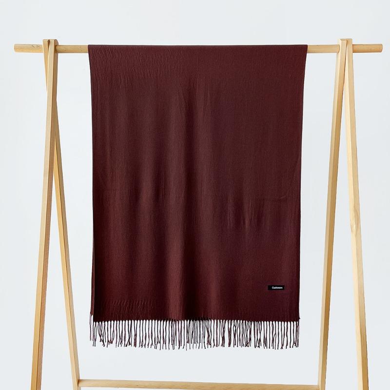 Autumn and winter new monochrome scarf cashmere scarf men and women couples scarf versatile shawl