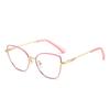 Fashion Cat Eye Blue Light Glasses, Metal Frame, Prescription-Compatible Myopia Lenses, 2025 Edition.