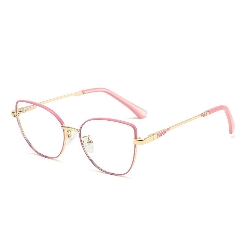 Fashion Cat Eye Blue Light Glasses, Metal Frame, Prescription-Compatible Myopia Lenses, 2025 Edition.